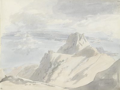 View over the Gulf of Naples from Monte Epomeo, Ischia by Johan Christian Dahl