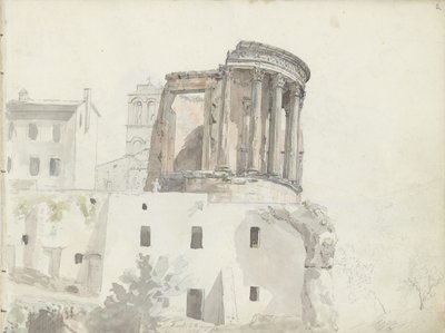 “Temple of Vesta”, Tivoli by Johan Christian Dahl
