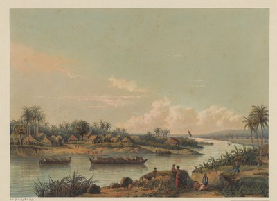 View of the Solo River in Java by Johan Conrad Greive