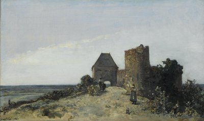 Ruins of the Castle of Rosemont by Johan Jongkind