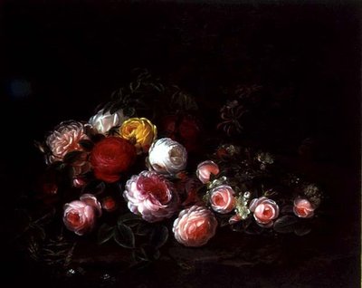 Roses in a Landscape by Johan Laurents Jensen