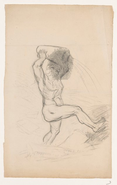 Bearded Man Pouring Out a Jug by Johan Michaël Schmidt Crans