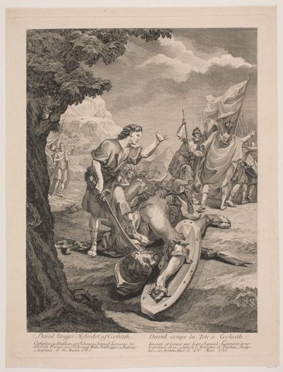 David and Goliath by Johan Samuel Lymann