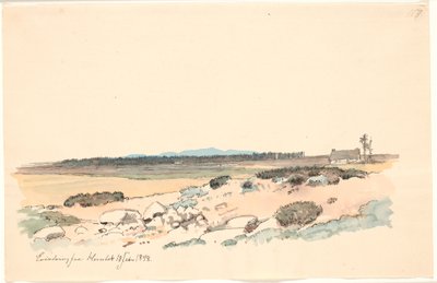Landscape from Hornbæk with the Plantation and Kullen in the Background by Johan Thomas Lundbye