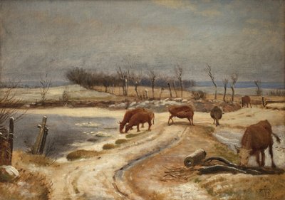 Watering the Cattle on a Winter