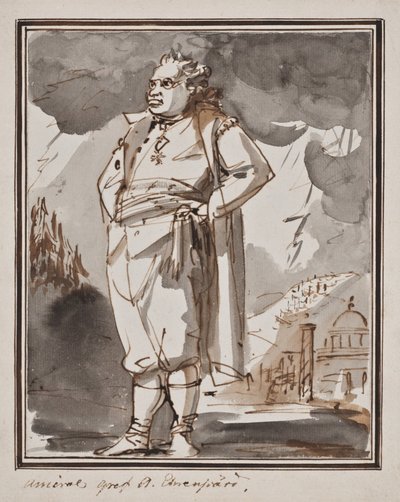 Carl August Ehrensvärd in Full Figure by Johan Tobias Sergel