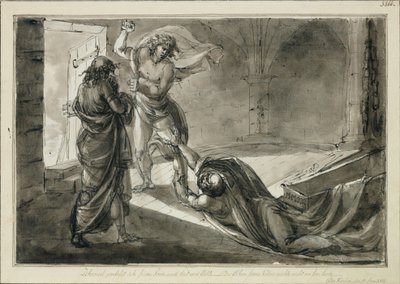 The Robbers, Act III, Scene XVII by Johan Tobias Sergel