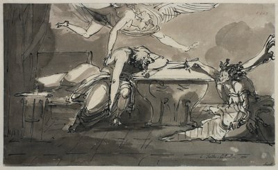 Faller in Furtive Flight. Sheet 6 in the Melancholy Suite by Johan Tobias Sergel