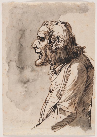 Portrait of an Elderly Man by Johan Tobias Sergel