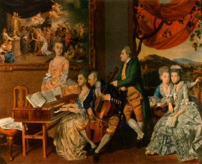The Gore Family with George, Third Earl Cowper by Johan Zoffany