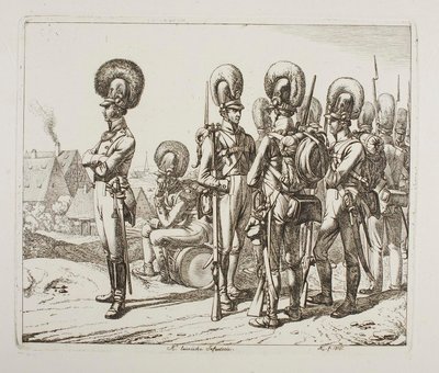 Bavarian Infantrymen by Johann Adam Klein