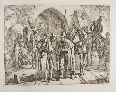 Cossacks Selling Stolen Property to Jewish Small Tradesmen by Johann Adam Klein