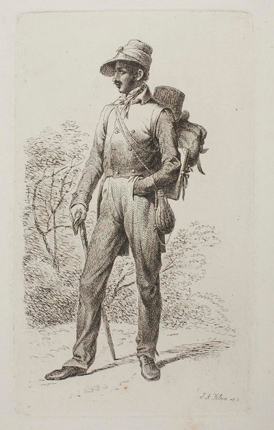 Johann Jacob Kirchner on Walking Tour by Johann Adam Klein