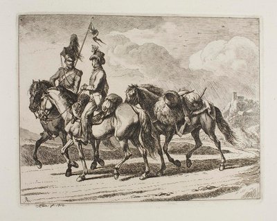 Military Riders by Johann Adam Klein