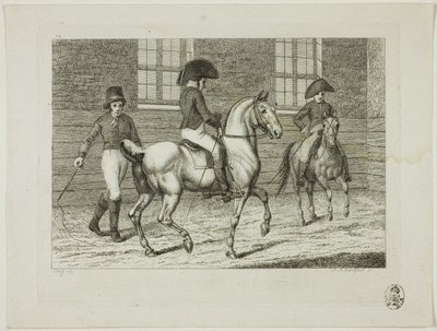 Riding School and Horses by Johann Adolph Darnstedt