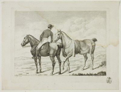 Riding School and Horses by Johann Adolph Darnstedt