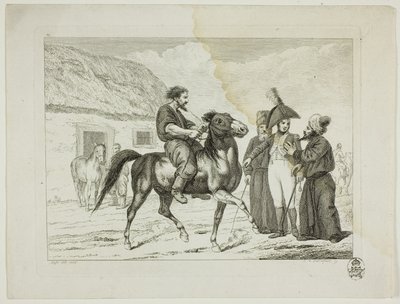 Riding School and Horses by Johann Adolph Darnstedt