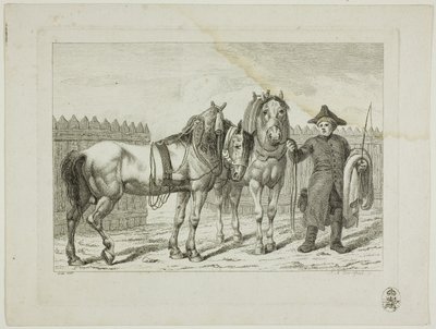 Riding School and Horses by Johann Adolph Darnstedt