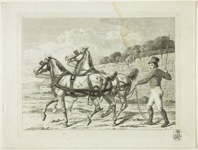 Riding School and Horses by Johann Adolph Darnstedt