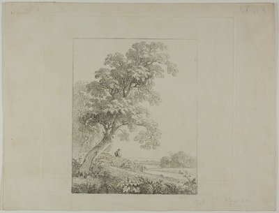 Landscape with a Large Tree by Johann Christian Klengel