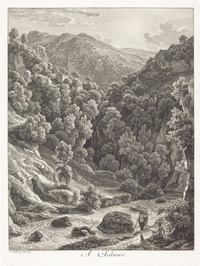 At Subiaco (Near Subiaco) by Johann Christian Reinhart