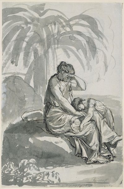 Hagar and Ishmael in the Desert by Johann Christian Reinhart