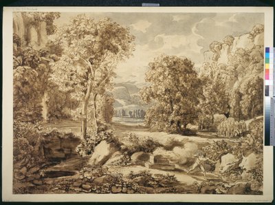 Landscape with the Sacrifices of Cain and Abel by Johann Christian Reinhart