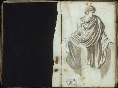 Man in Ancient Garb by Johann Christian Reinhart