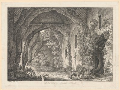 Landscape - In the Villa of Maecenas at Tivoli by Johann Christian Reinhart