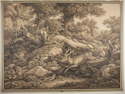 Scene from Chigis Park in Aricia by Johann Christian Reinhart