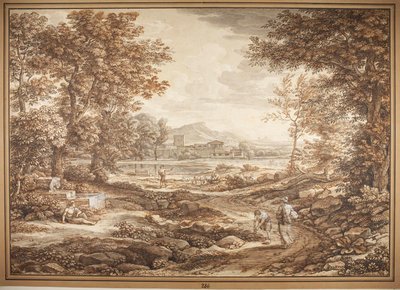 Scene from the Roman Campagna, Torre del Quinto by Johann Christian Reinhart