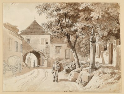 The Old Column in Oberdöbling and the Westerhauser House by Johann Christoph Erhard