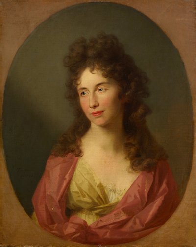 Portrait of Konradine Hufeland, née Wiedemann by Johann Friedrich August Tischbein