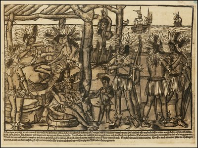 1500s Illustration of Native Americans by Johann Froschauer by Johann Froschauer