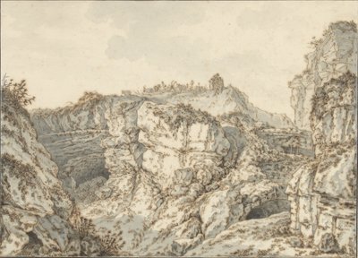 Rock Formation on Montmartre by Johann Georg Wille