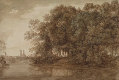 View of Munich by Johann Georg von Dillis
