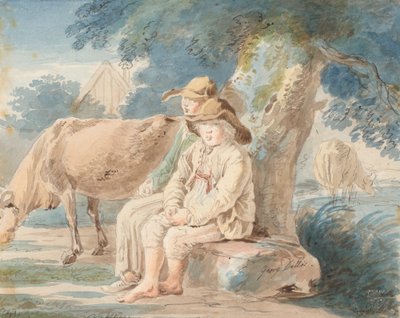 Boys under a Tree by Johann Georg von Dillis