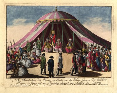 The Deposition of the Pasha of Khotyn by the Prince Josias of Saxe-Coburg and General, Sept 1788 by Johann Hieronymus Loeschenkohl