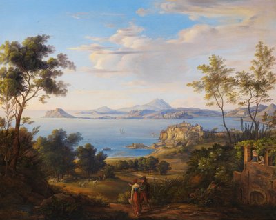 The Bay of Pozzuoli near Naples, 1829 by Johann Joachim Faber
