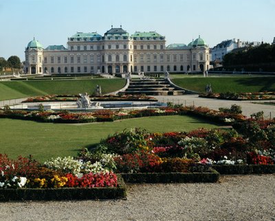 Belvedere Palace, the Summer Residence of Prince Eugene of Savoy by Johann Lukas von Hildebrandt