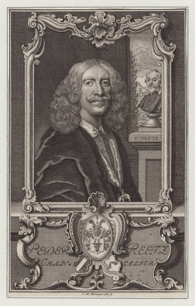 Peder Reedtz, Danish Politician and Ambassador by Johann Martin Bernigeroth
