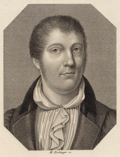 Portrait of the Violinist and Composer Louis Spohr by Johann Martin Esslinger