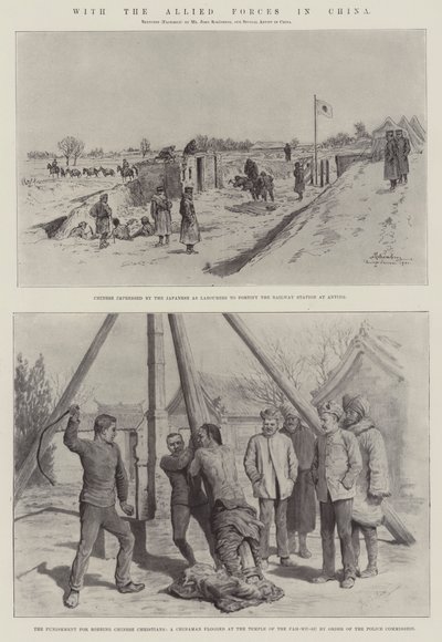 With the Allied Forces in China by Johann Nepomuk Schonberg