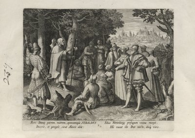 Sebaldus, pl. 7 of 25 from the series Trophaeum Vitae Solitariae (Male Hermits) by Johann Sadeler I