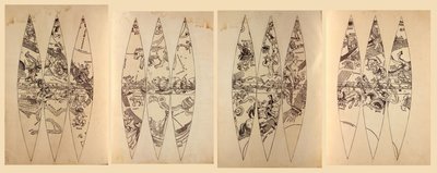 Earliest known celestial gores by Johann Schöner