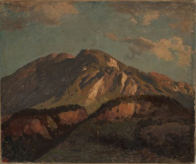 Mountain Ridge, Probably in Graubünden by Johann Wilhelm Schirmer
