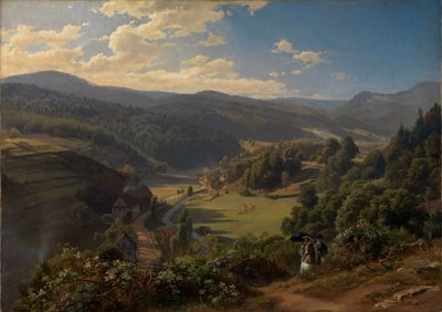 The Geroldsau Valley near Baden-Baden by Johann Wilhelm Schirmer