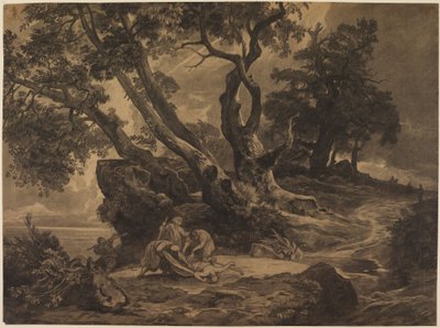 The Attack on the Wanderer by Johann Wilhelm Schirmer