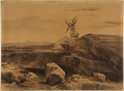 The Rescue of Hagar (Genesis 21, 17) by Johann Wilhelm Schirmer