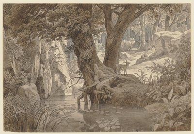 Forest Landscape by Johann Wilhelm Schirmer
